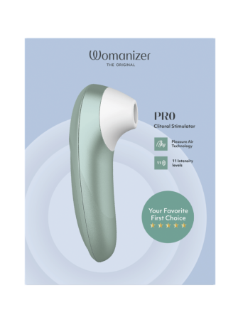 Stimulateur clitoridien sans contact  Pro turquoise 11 intensités – Womanizer